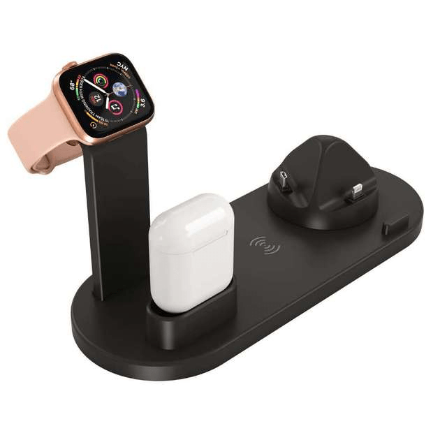 Station de Charge Rapide Multiappareils 4 en 1 – Design Moderne Blanc ou Noir - IVOIRART.COM