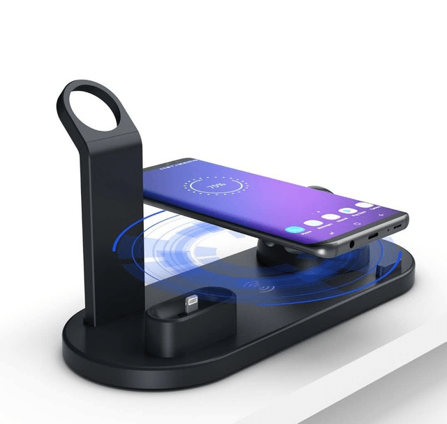 Station de Charge Rapide Multiappareils 4 en 1 – Design Moderne Blanc ou Noir - IVOIRART.COM