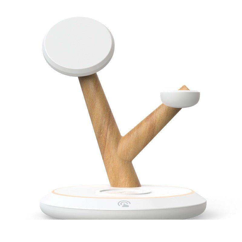 Station de Recharge Sans Fil Magnétique 4-en-1 avec Support pour Téléphone et Montre Apple - IVOIRART.COM