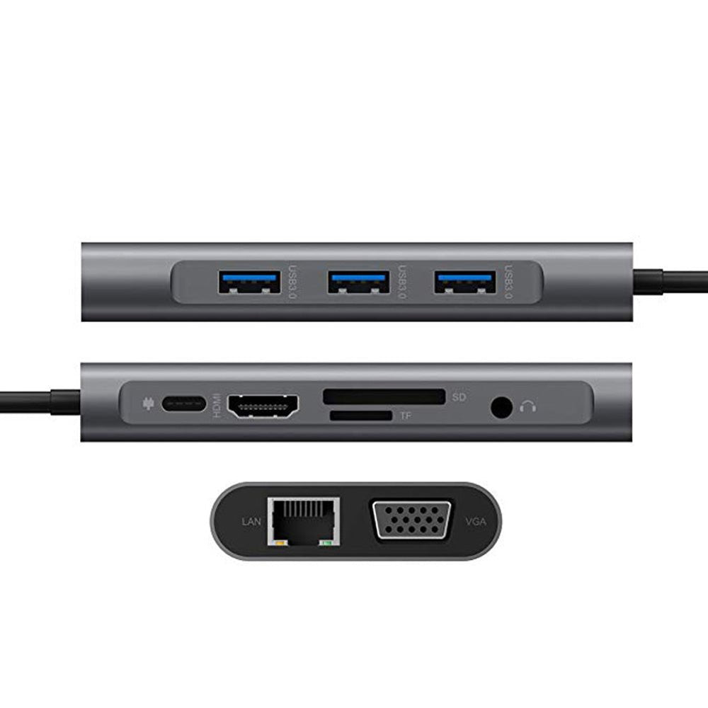 Station d'extension USB Type C vers HDMI dix-en-un avec multiples ports polyvalents - IVOIRART.COM