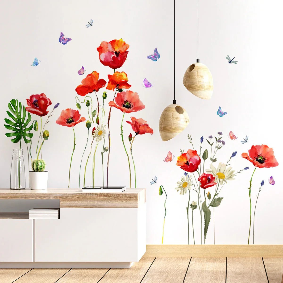 Stickers décoratifs muraux modernes et épurés pour chambre – Lot de 3 pièces - IVOIRART.COM
