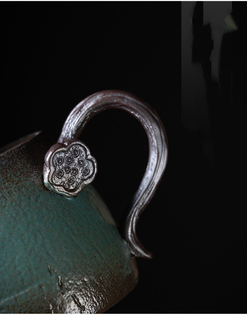 Stoneware Handmade Trumpet Teapot - IVOIRART.COM