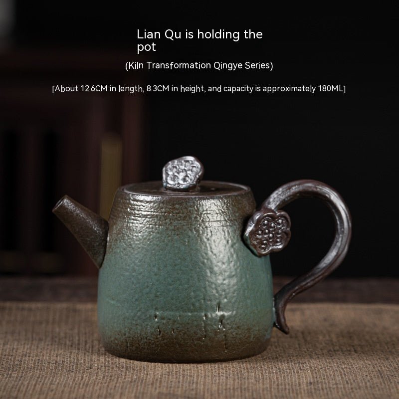 Stoneware Handmade Trumpet Teapot - IVOIRART.COM