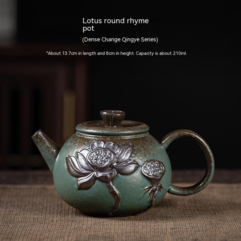 Stoneware Handmade Trumpet Teapot - IVOIRART.COM