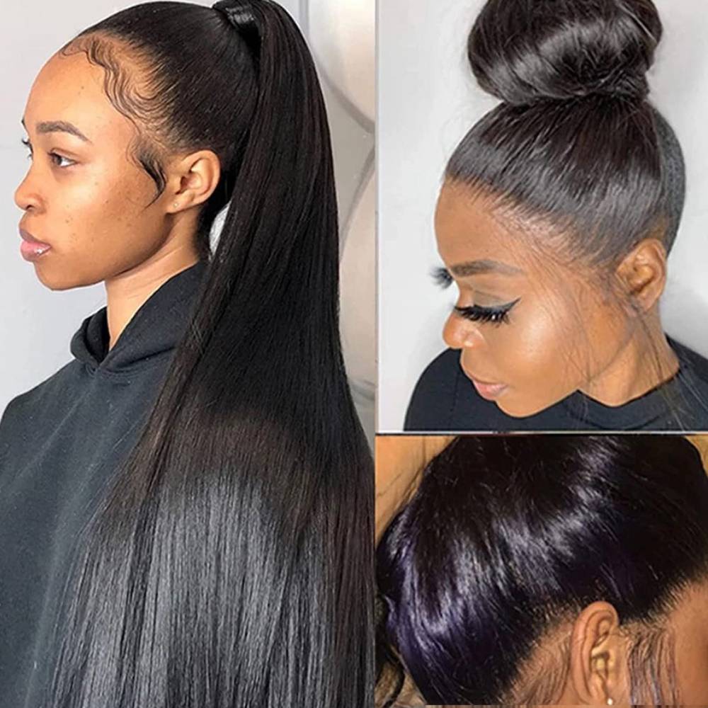 Straight 360 Lace Frontal Wig Human Hair - IVOIRART.COM