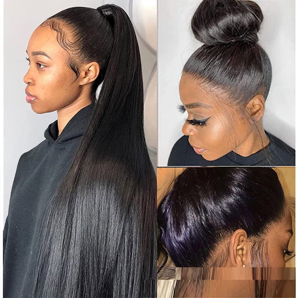 Straight 360 Lace Frontal Wig Human Hair - IVOIRART.COM