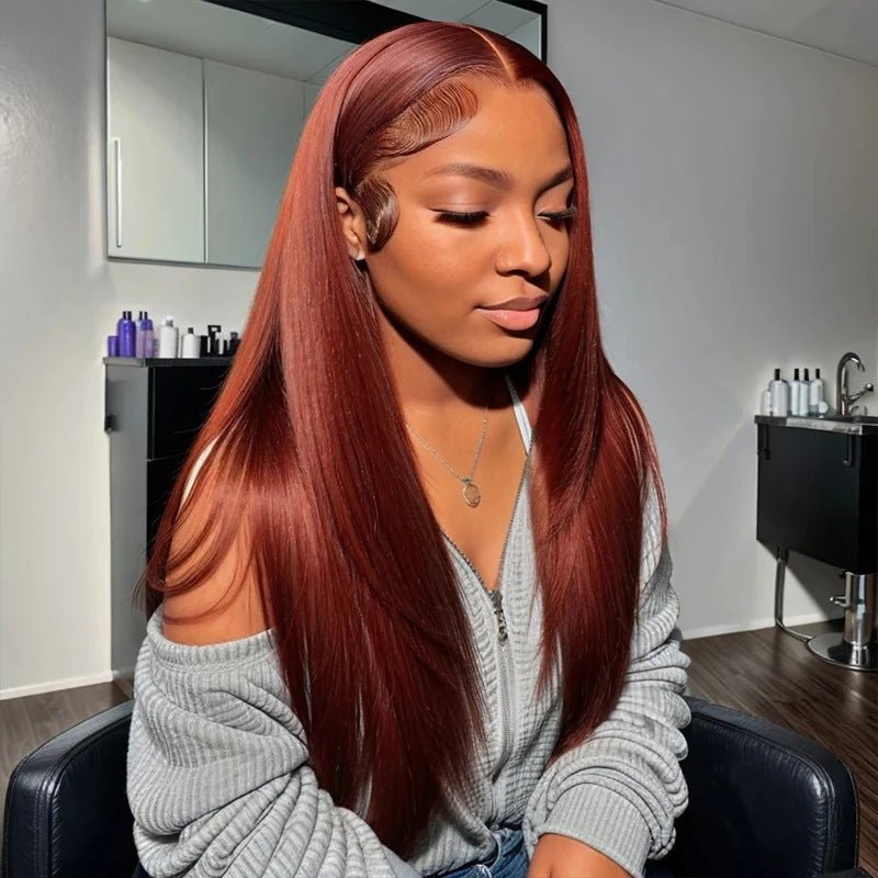 Straight13x4 Human Hair Lace Front Wig Human Hair - IVOIRART.COM
