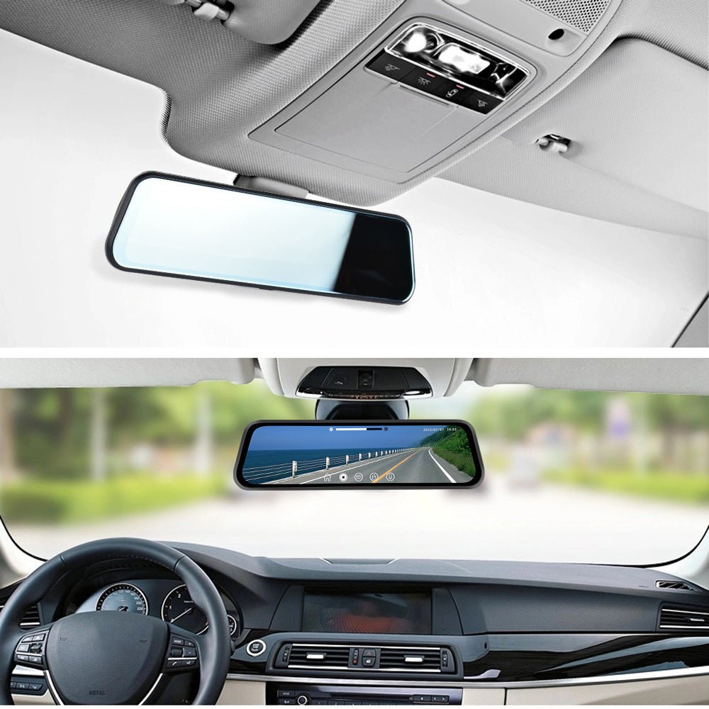 Streaming Media Car Car Dual Lens Smart Touch Rearview Mirror Tachograph - IVOIRART.COM