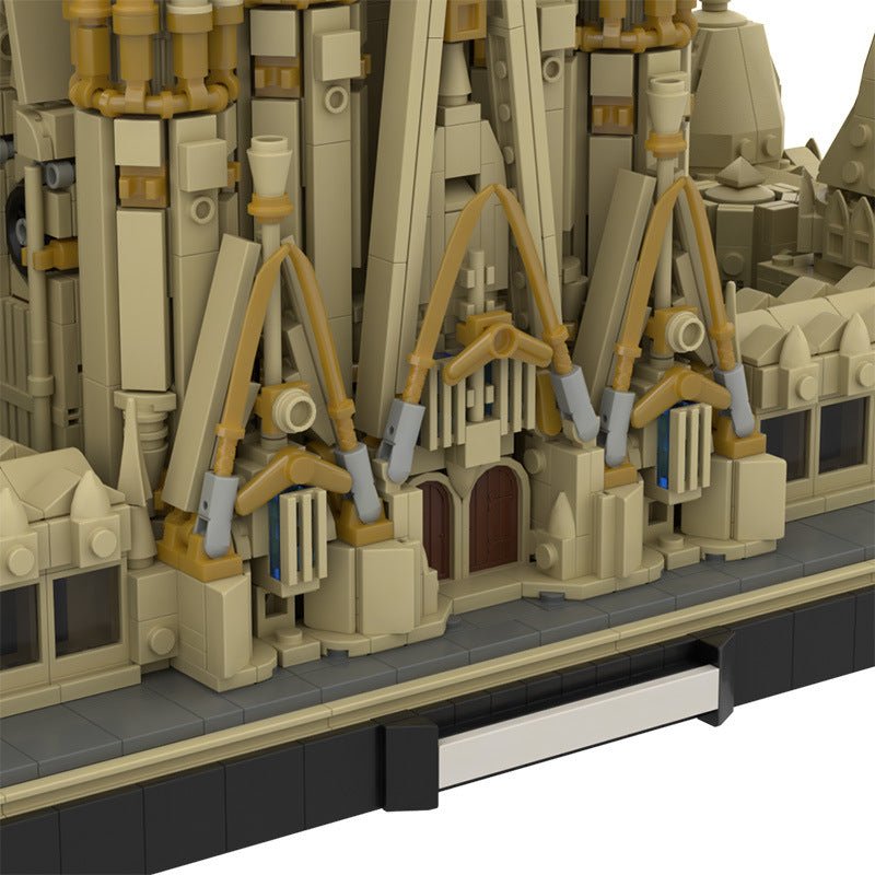 Street View Building Series Barcelona Sagrada Familia Building Block Set Model - IVOIRART.COM