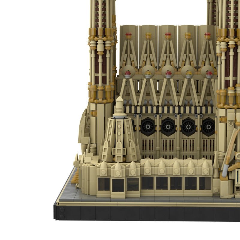 Street View Building Series Barcelona Sagrada Familia Building Block Set Model - IVOIRART.COM