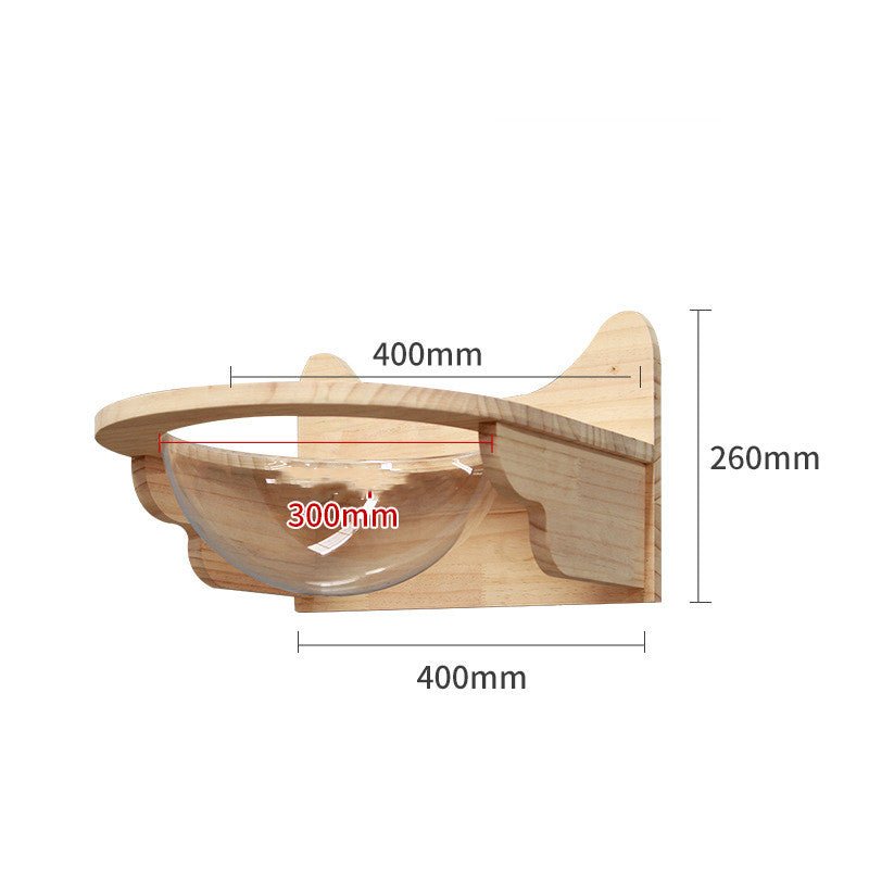 Structure d’Escalade Murale en Bois Massif pour Chat - Plateforme et Échelle Suspendues - IVOIRART.COM