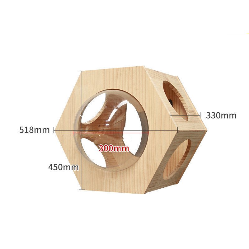 Structure d’Escalade Murale en Bois Massif pour Chat - Plateforme et Échelle Suspendues - IVOIRART.COM