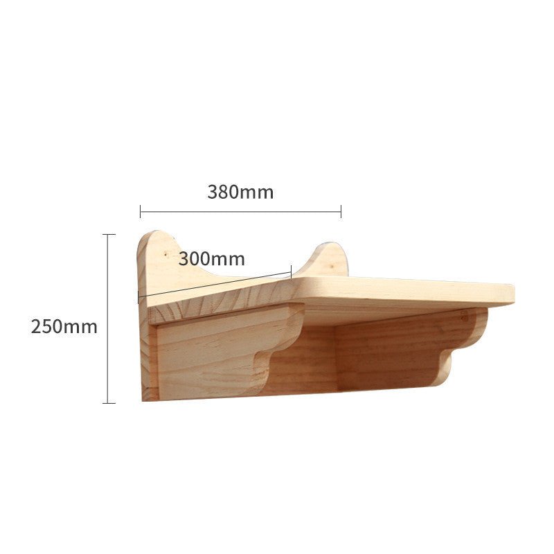 Structure d’Escalade Murale en Bois Massif pour Chat - Plateforme et Échelle Suspendues - IVOIRART.COM