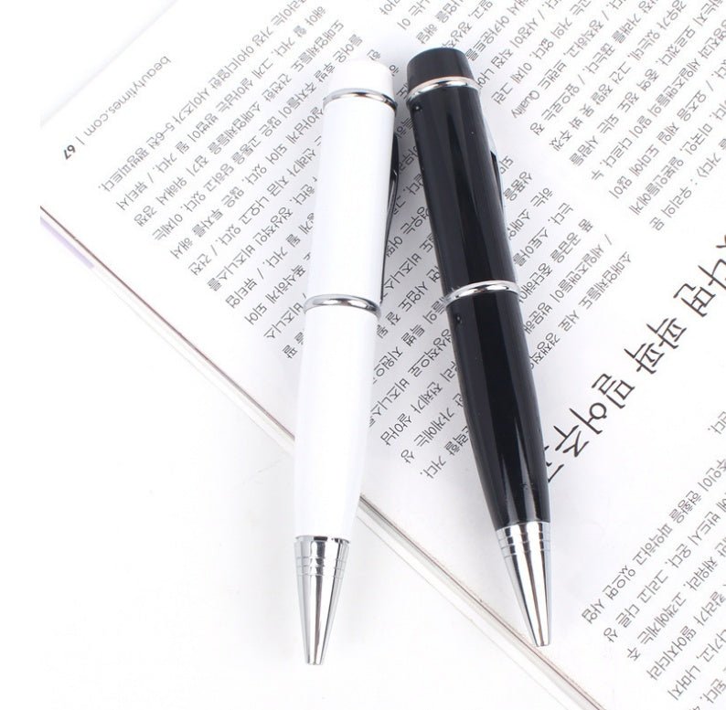 Stylo multifonction métal avec clé USB et pointeur laser, design élégant - IVOIRART.COM
