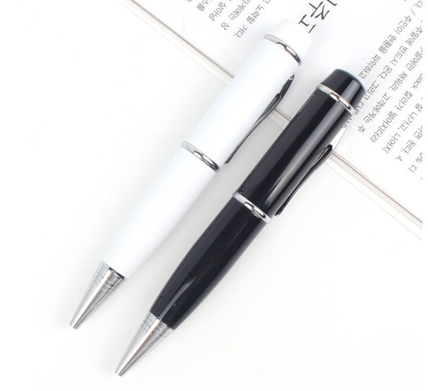 Stylo multifonction métal avec clé USB et pointeur laser, design élégant - IVOIRART.COM