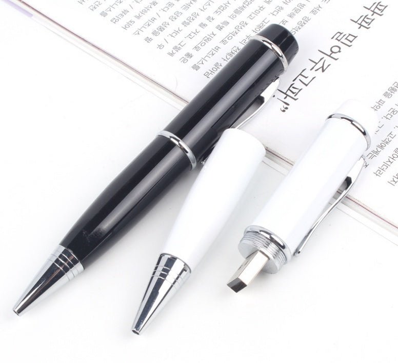 Stylo multifonction métal avec clé USB et pointeur laser, design élégant - IVOIRART.COM