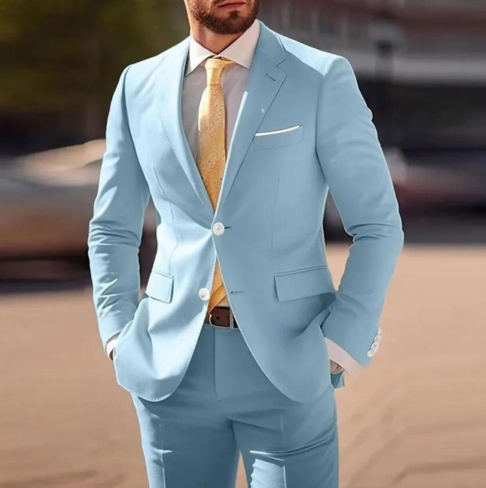 Suit Banquet Wedding Groomsman Suit Suit Two-piece Suit - IVOIRART.COM