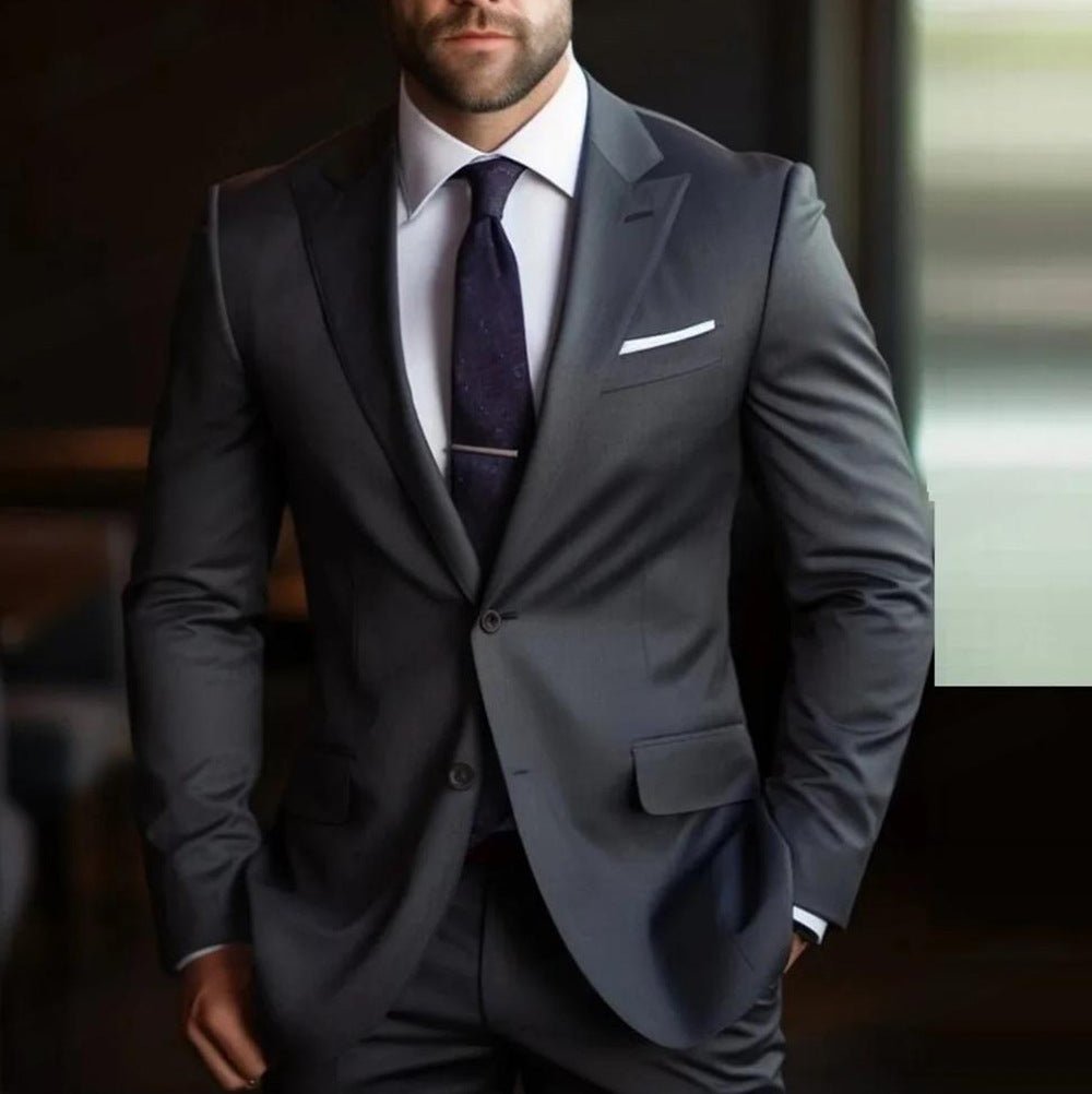 Suit Banquet Wedding Groomsman Suit Suit Two-piece Suit - IVOIRART.COM
