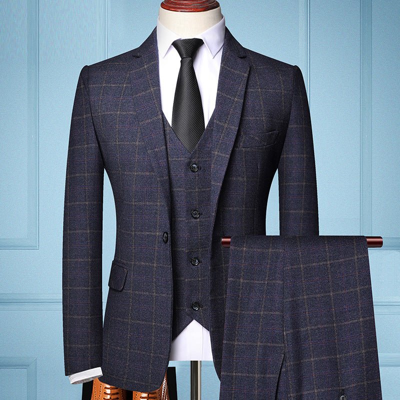 Suit Plaid Business Leisure Self-cultivation Job - IVOIRART.COM
