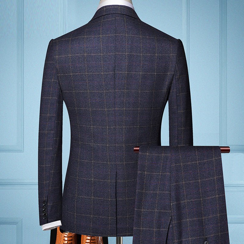 Suit Plaid Business Leisure Self-cultivation Job - IVOIRART.COM