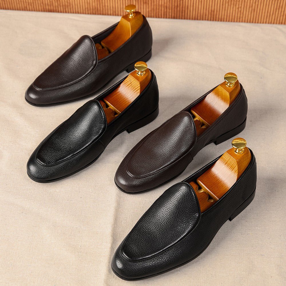 Summer Business Casual Leather Shoes - IVOIRART.COM