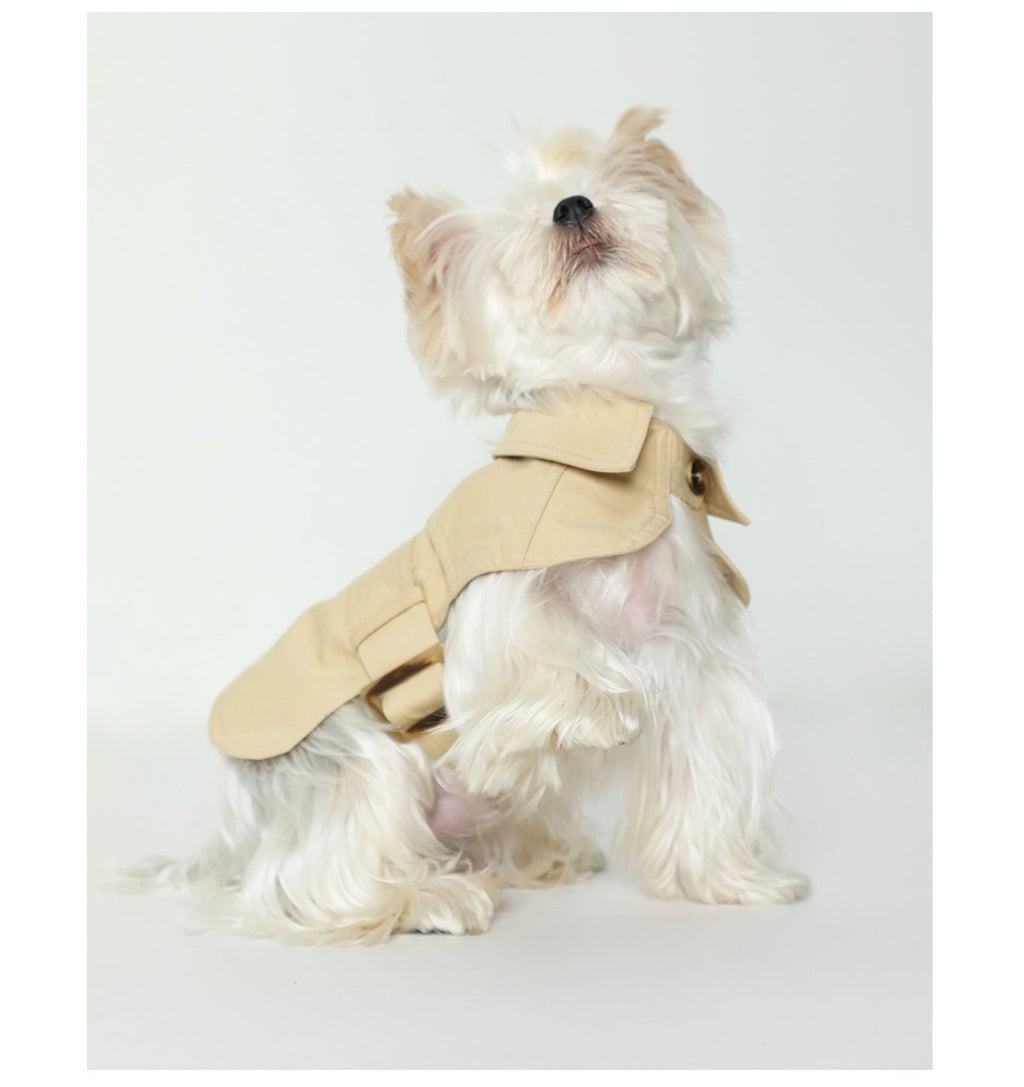 Summer Pet Clothes Dog British Trench Coat - IVOIRART.COM