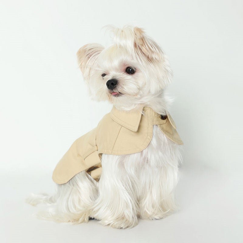 Summer Pet Clothes Dog British Trench Coat - IVOIRART.COM