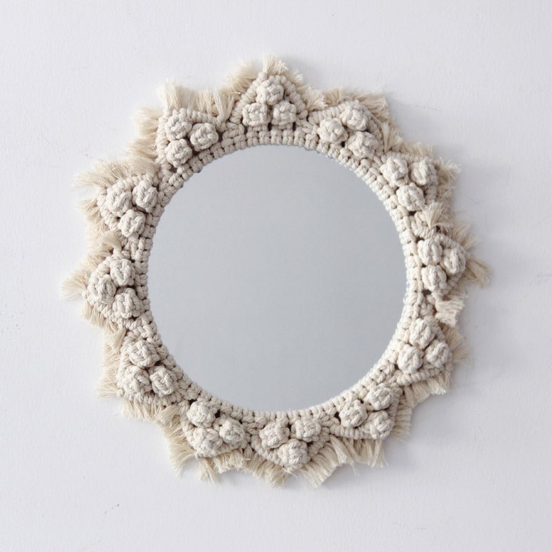 Sunflower INS Miroir Coeur Fille Scandinave - Tapisserie Handmade, Décor MaisonXL - IVOIRART.COM