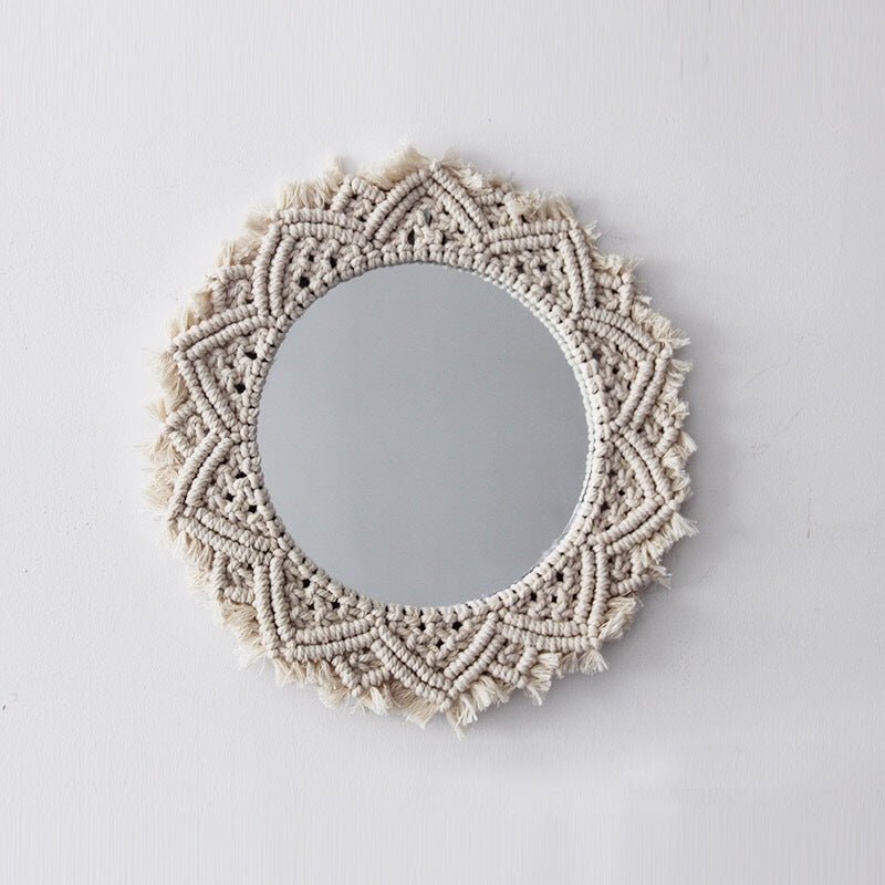 Sunflower INS Miroir Coeur Fille Scandinave - Tapisserie Handmade, Décor MaisonXL - IVOIRART.COM