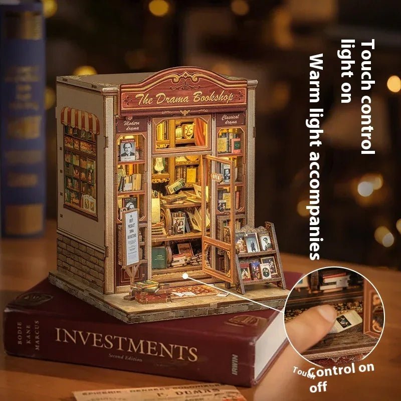 Support à Livres en Bois 3D Créatif et DIY, Assemblé à la Main, Librairie Dramatique - IVOIRART.COM