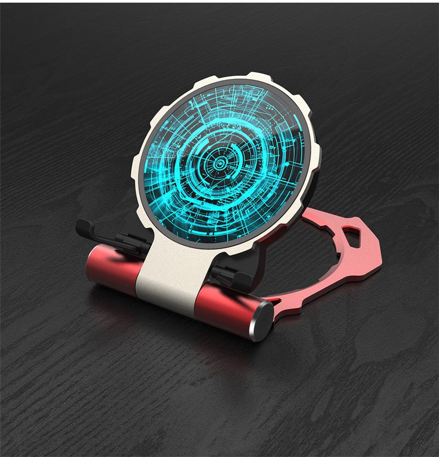 Support Chargeur Sans Fil Métallique Iron Man QI pour Téléphone Mobile Bureau - IVOIRART.COM