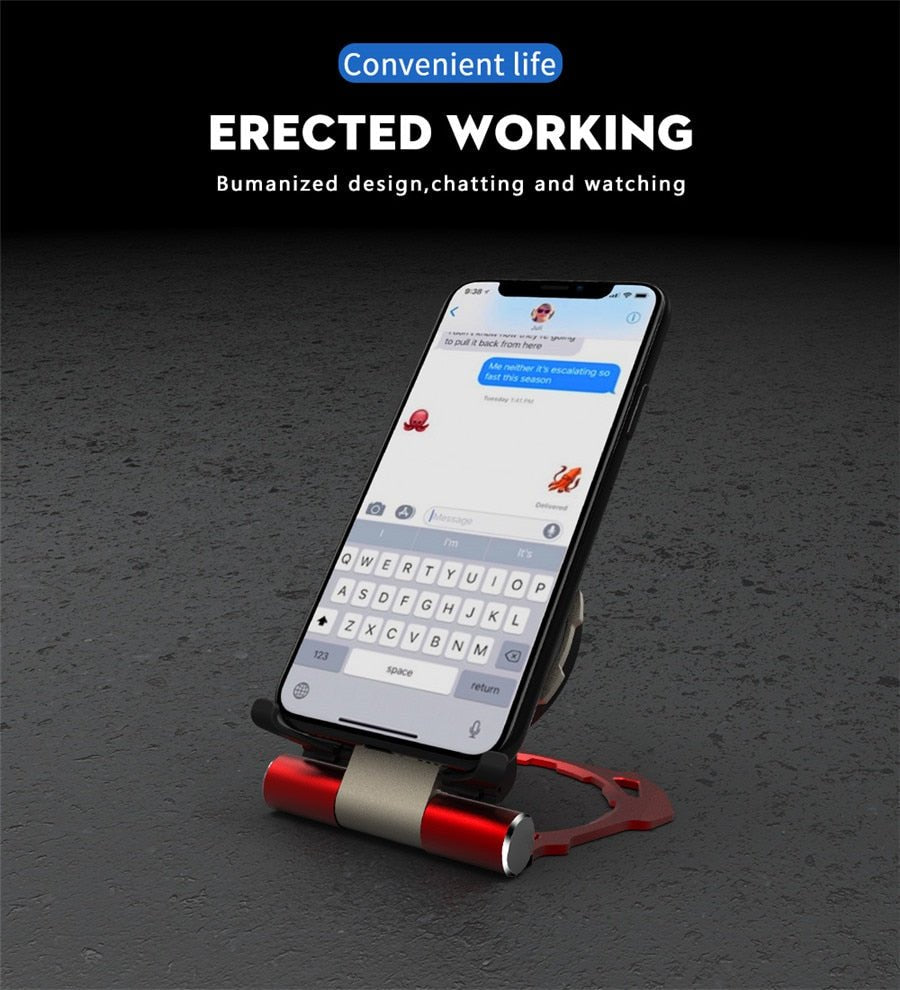 Support Chargeur Sans Fil Métallique Iron Man QI pour Téléphone Mobile Bureau - IVOIRART.COM