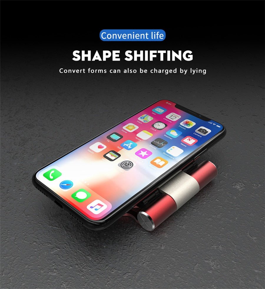 Support Chargeur Sans Fil Métallique Iron Man QI pour Téléphone Mobile Bureau - IVOIRART.COM