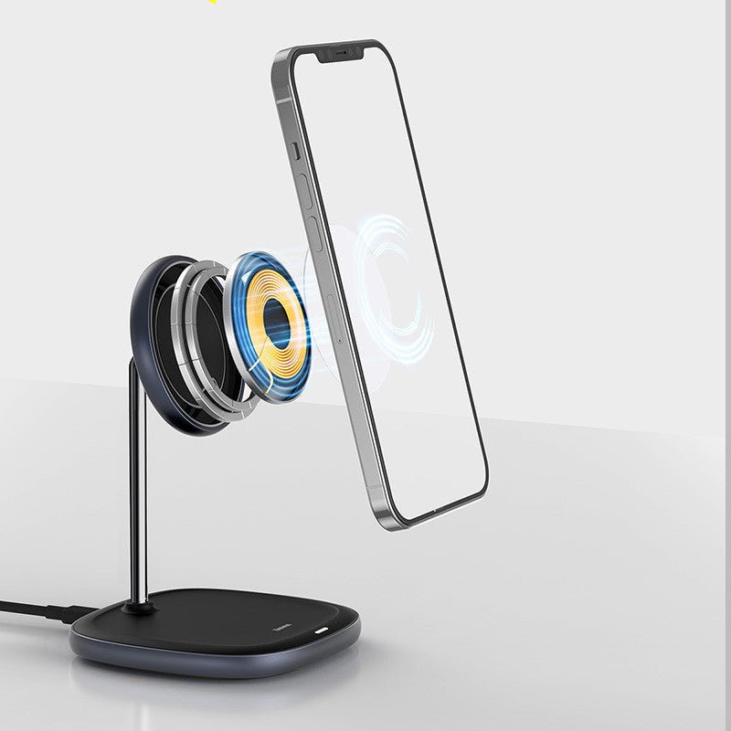 Support de bureau magnétique Swan compatible Apple avec chargeur sans fil rapide - IVOIRART.COM