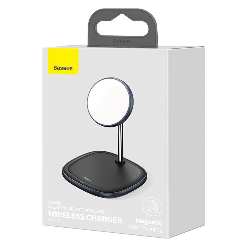 Support de bureau magnétique Swan compatible Apple avec chargeur sans fil rapide - IVOIRART.COM