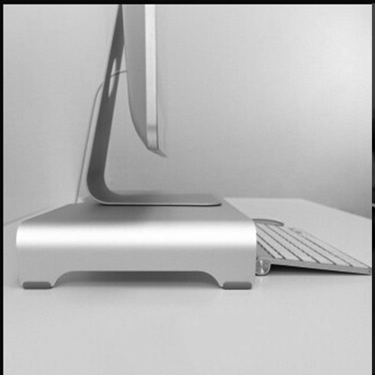 Support de bureau surélevé en alliage d'aluminium pour ordinateur portable et écran - IVOIRART.COM