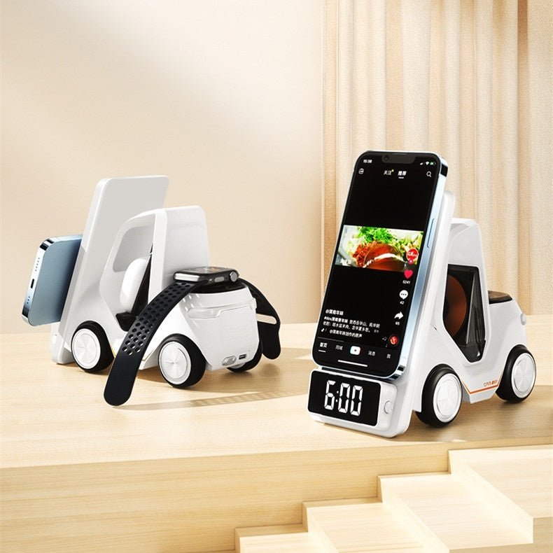 Support de charge rapide sans fil 15W trois-en-un pour appareils multiples - IVOIRART.COM