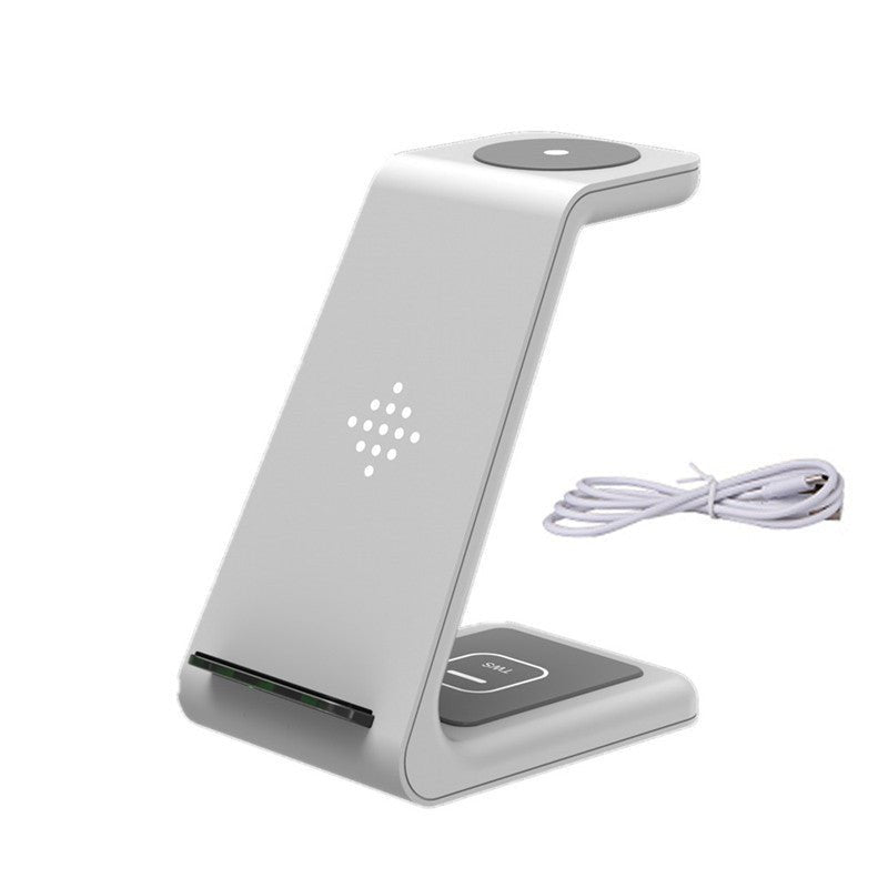 Support de Charge Sans Fil Trois-en-Un Compatible iPhone12 Montre Iwatch6 Base de Charge Rapide - IVOIRART.COM