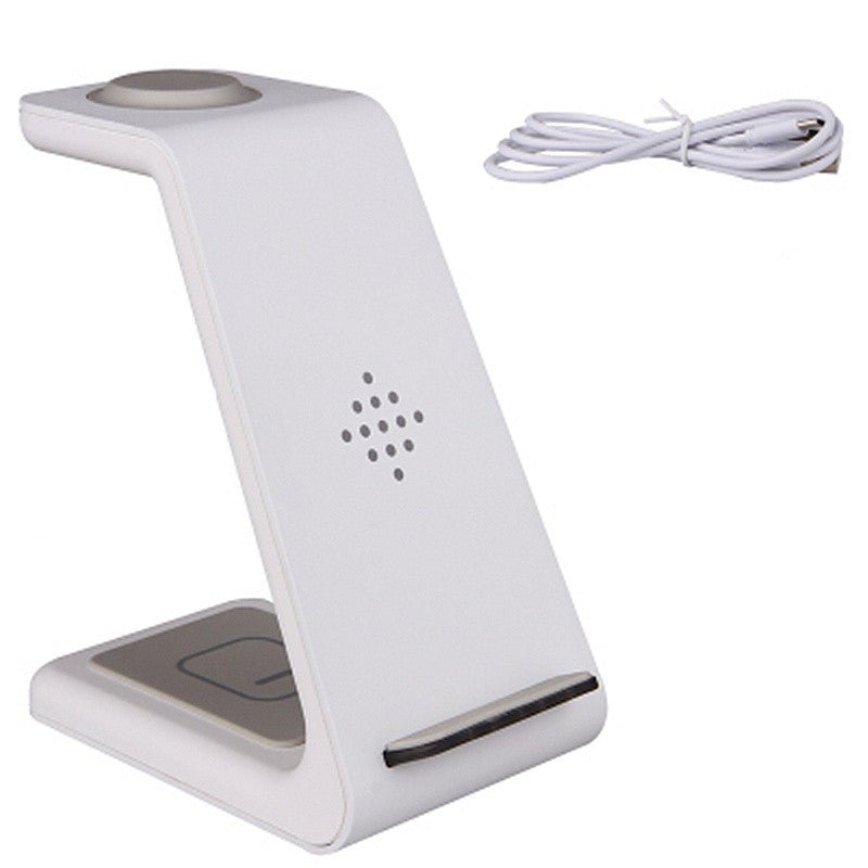 Support de Charge Sans Fil Trois-en-Un Compatible iPhone12 Montre Iwatch6 Base de Charge Rapide - IVOIRART.COM