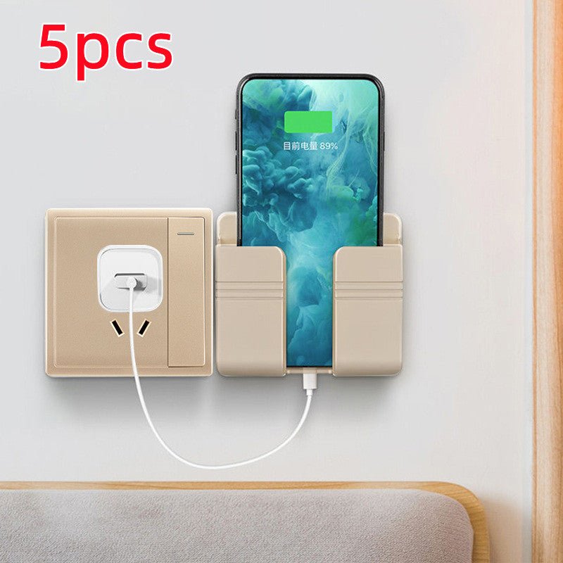 Support de Charge Téléphone Portable Sans Perçage avec Boîte de Rangement Autoadhésive - IVOIRART.COM