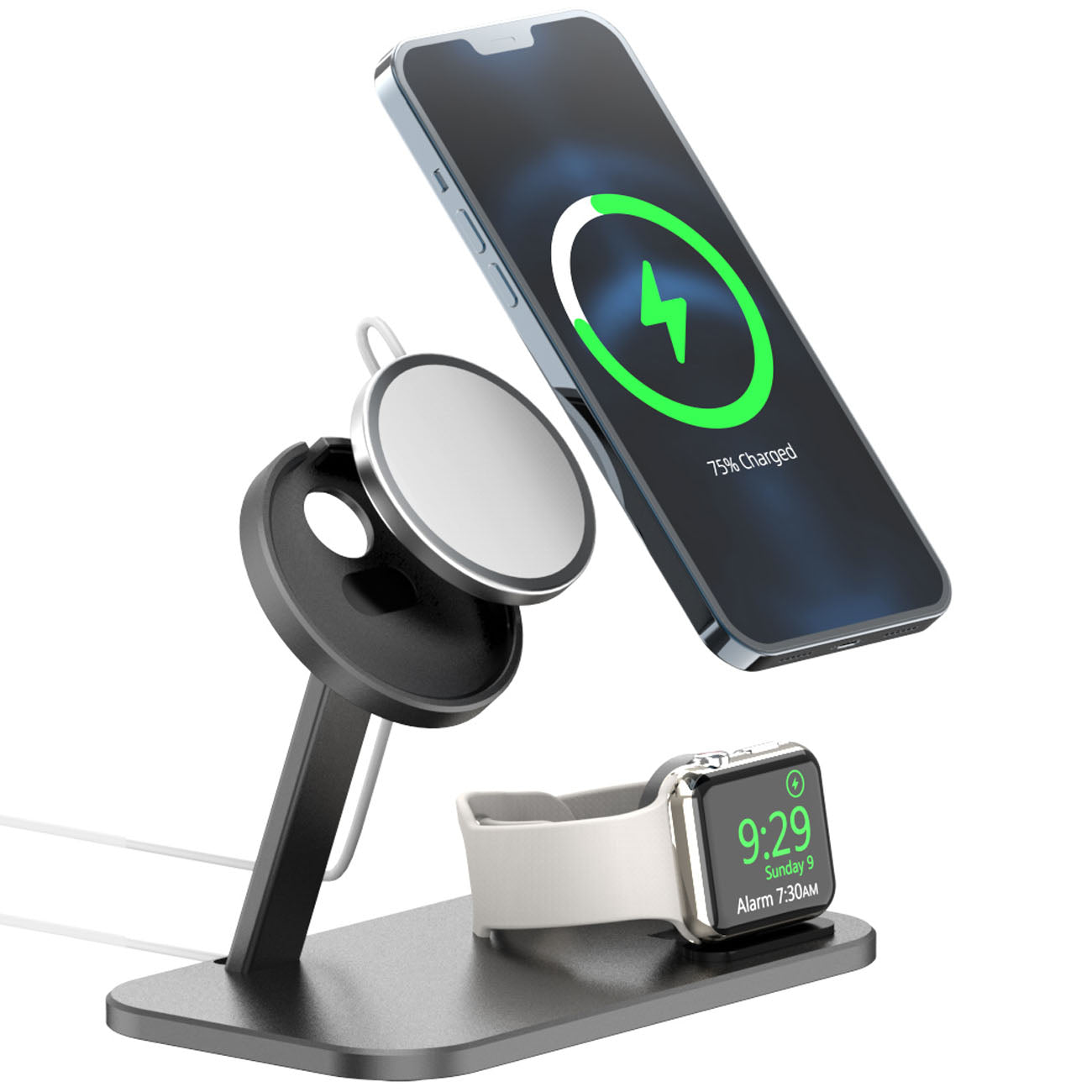 Support de Chargement en Alliage pour Montre, Câble de Données et Accessoires - IVOIRART.COM