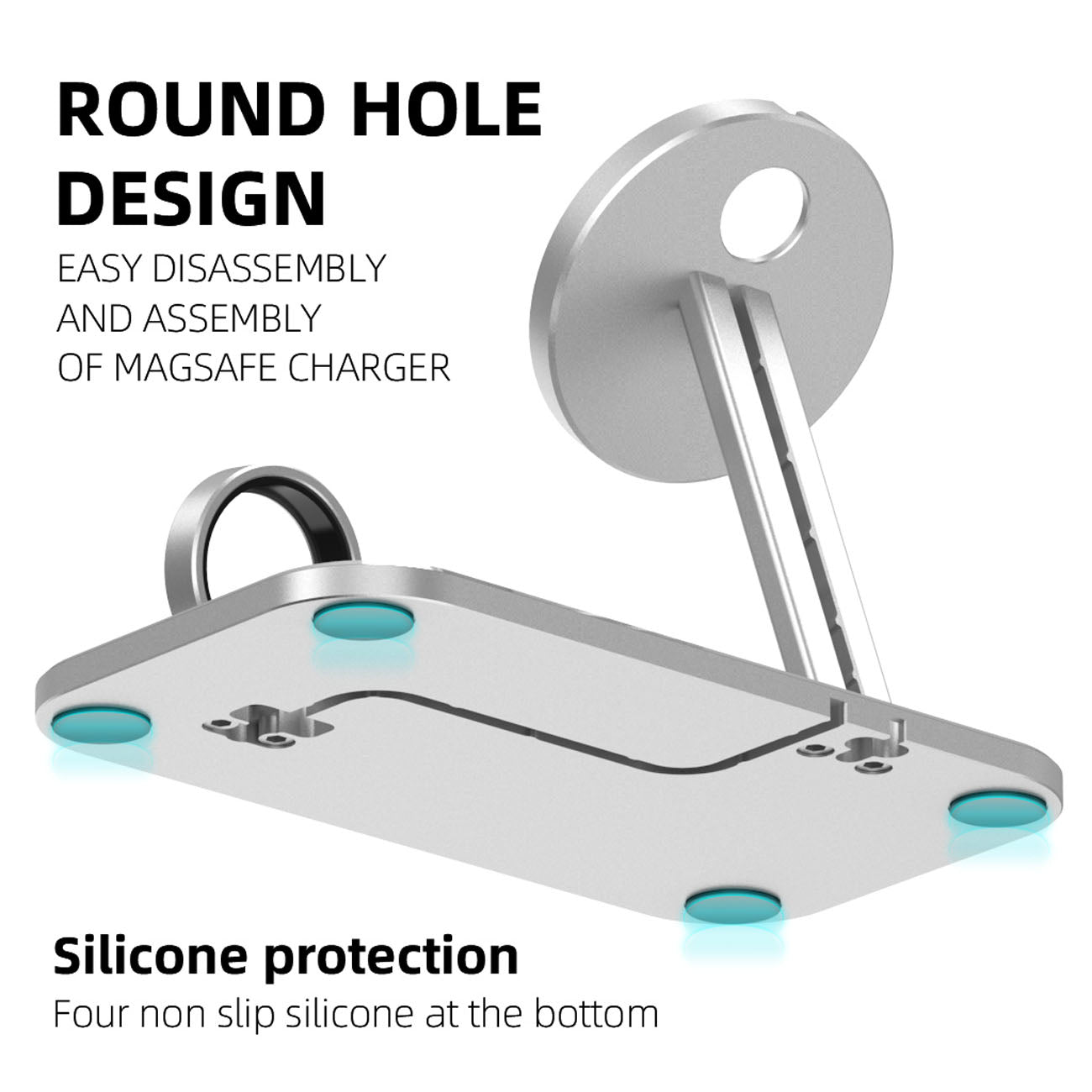 Support de Chargement en Alliage pour Montre, Câble de Données et Accessoires - IVOIRART.COM