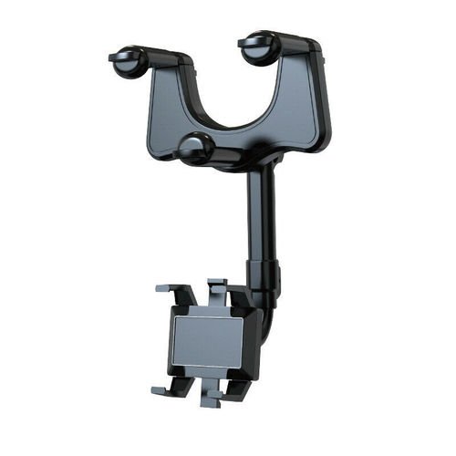 Support de navigation pivotant pour rétroviseur arrière de voiture, noir ABS nano - PU - IVOIRART.COM