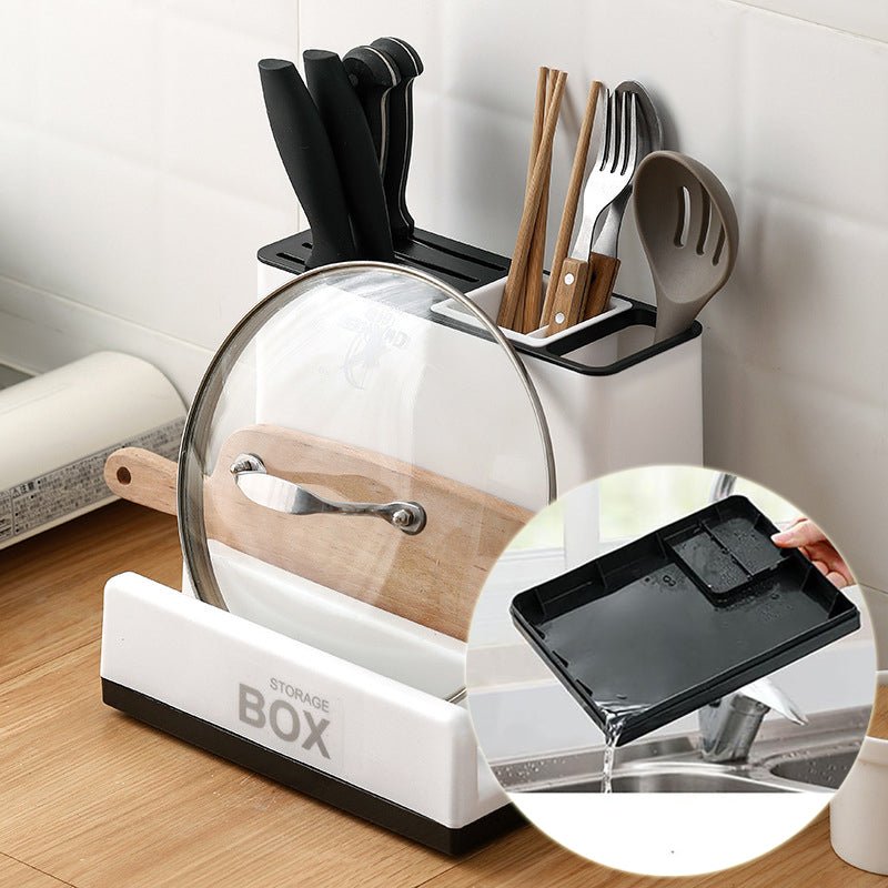 Support de Rangement en Plastique pour Couverts et Couteaux Cuisine Gain de Place - IVOIRART.COM