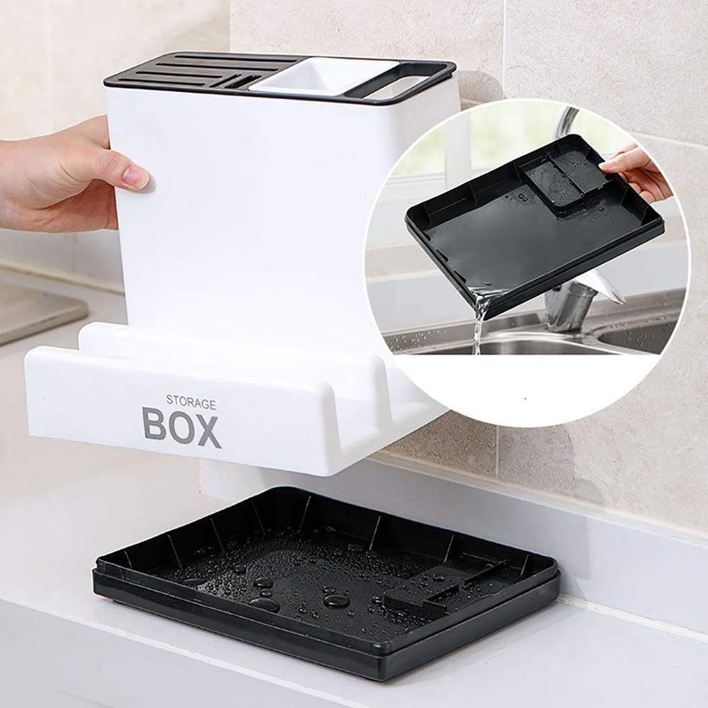 Support de Rangement en Plastique pour Couverts et Couteaux Cuisine Gain de Place - IVOIRART.COM