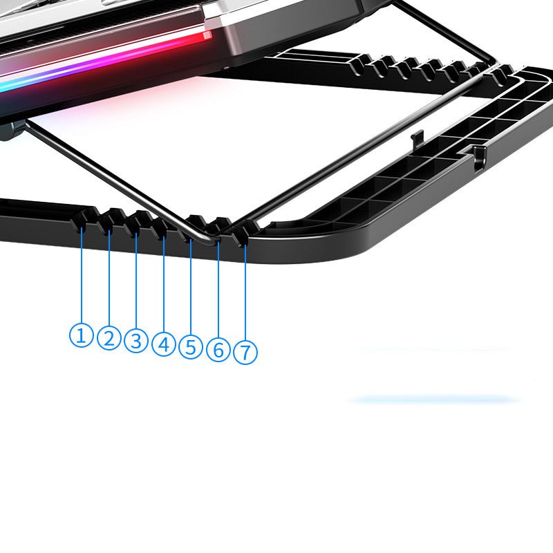 Support dissipateur avec ventilateurs USB pour ordinateur portable 410x270x34 mm - IVOIRART.COM