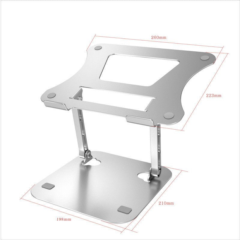 Support d'ordinateur portable pliable en alliage d'aluminium avec base portable pouvant surélever et refroidir - IVOIRART.COM