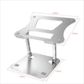 Support d'ordinateur portable pliable en alliage d'aluminium avec base portable pouvant surélever et refroidir - IVOIRART.COM
