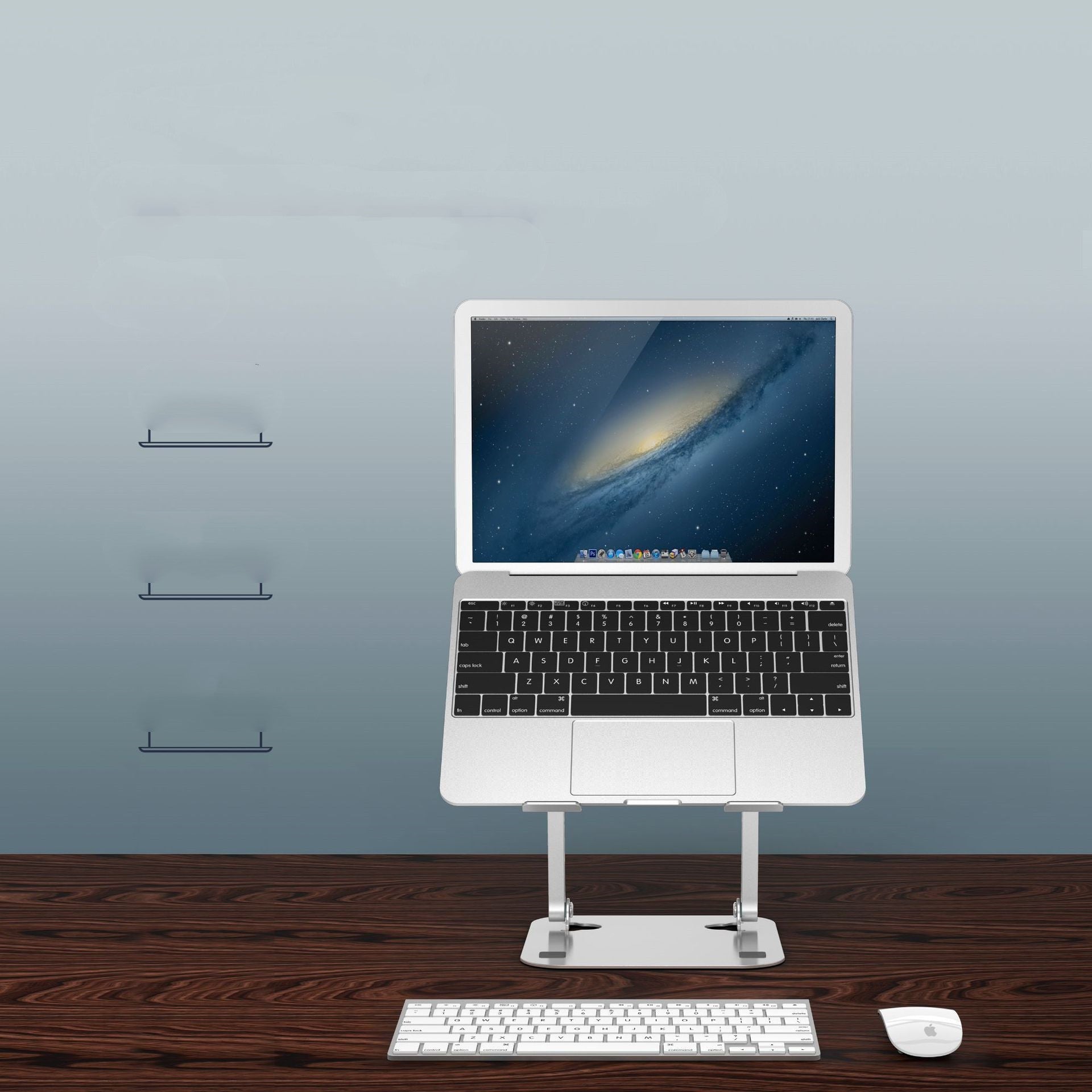 Support d'ordinateur portable pliable en alliage d'aluminium avec base portable pouvant surélever et refroidir - IVOIRART.COM