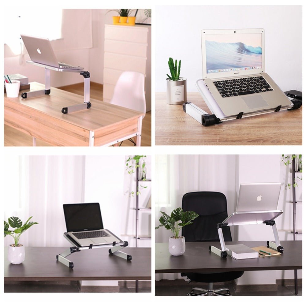 Support d'ordinateur portable pliable et ergonomique pour bureau et tablette - IVOIRART.COM